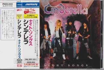 CINDERELLA / Night Songs - 1986 / JAPAN